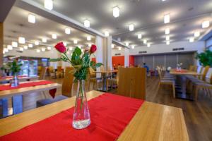 Un restaurant u otro lugar para comer en Hotel Atom Třebíč