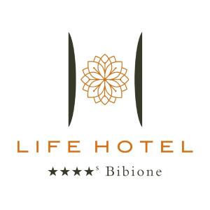 ein Logo für ein Lebenshotel in Billy in der Unterkunft Life Hotel in Bibione