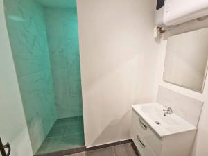 Koupelna v ubytování GregBnb - Centre Ancien - T2 style loft