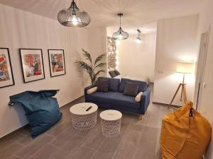 Posezení v ubytování GregBnb - Centre Ancien - T2 style loft