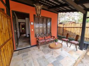 Uma varanda ou terraço em Pousada Ikabana