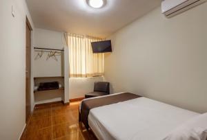 Krevet ili kreveti u jedinici u okviru objekta Hotel Rio Blanco