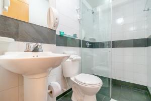 Koupelna v ubytování Hotel Abitare 56