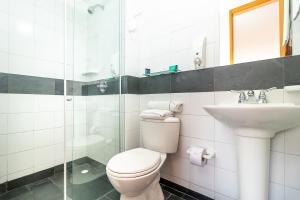 Koupelna v ubytování Hotel Abitare 56