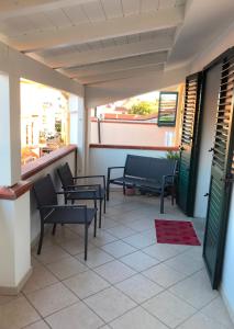 En balkong eller terrass på Camy apartment