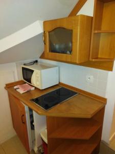 Kuchyňa alebo kuchynka v ubytovaní Apartmány Šmika