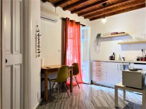 A kitchen or kitchenette at Beachside studio Ornos area