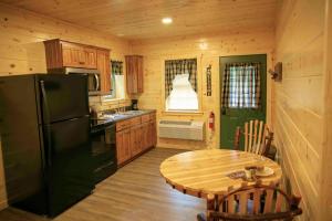 Kuhinja oz. manjša kuhinja v nastanitvi Blessing Lodge by Amish Country Lodging
