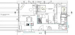 Půdorys ubytování Villa Andrea