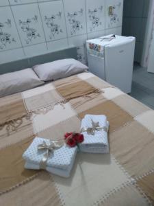 מיטה או מיטות בחדר ב-Pousada Pôr do Sol - Galinhos