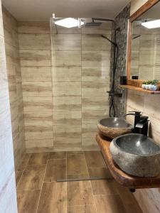 Kúpeľňa v ubytovaní Chata Studnička Šumiac