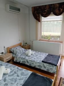 Tempat tidur dalam kamar di std- Na lepom plavom Dunavu