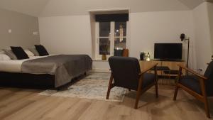 Een TV en/of entertainmentcenter bij Hotel de Gaaper
