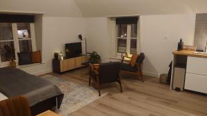 TV a/nebo společenská místnost v ubytování Hotel de Gaaper + 27 fotografií