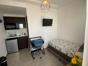 Kuchyň nebo kuchyňský kout v ubytování Hotel Nest