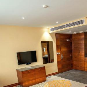 TV a/nebo společenská místnost v ubytování Hotel Hills