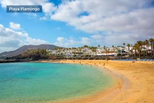 プラヤ・ブランカにあるVilla del Surの水中の人々の集まりがある海岸