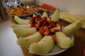 Comida no hotel ou em algum lugar perto