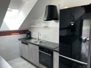 Kuchyň nebo kuchyňský kout v ubytování Apartmán D5 Nová Pec
