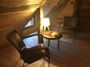 Posezení v ubytování Ferme Boisquillon