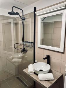 Et badeværelse på Cazare centrul vechi Sibiu