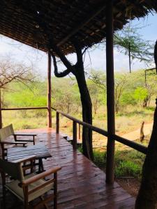 Paisaje cerca de este tented camp