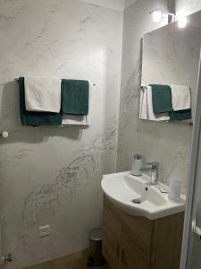 Koupelna v ubytování Ristorante Del Ponte