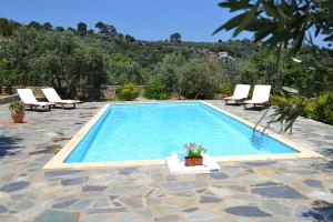 The swimming pool at or close to Danai villa