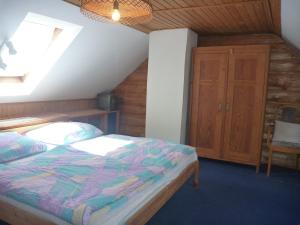 Postel nebo postele na pokoji v ubytování Chalupa Olšina 31 - Ferienhaus