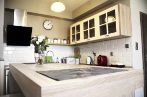 Kuchyňa alebo kuchynka v ubytovaní Apartament