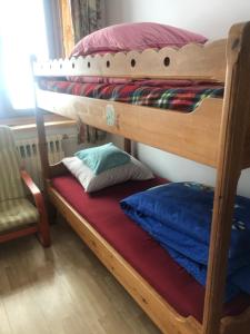 Posteľ alebo postele v izbe v ubytovaní Villa jumper widok na całe Tatry łazienka nie jest w pokoju i jest wspólna z innymi ludźmi
