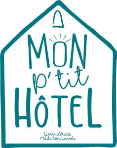 a man of his house logo at Mon P'tit Hôtel in Le Grau-dʼAgde