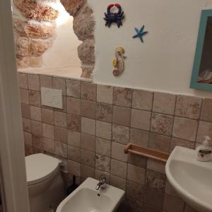 Phòng tắm tại Liama sull'Aia