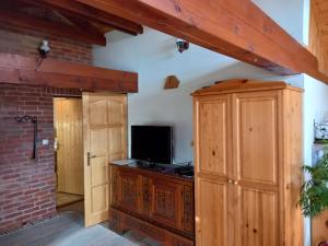 TV a/nebo společenská místnost v ubytování Black Sheep Apartmant