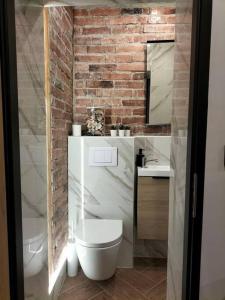 Kúpeľňa v ubytovaní Uroczy apartament w centrum Krakowa