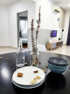 TV a/nebo společenská místnost v ubytování Residensi Flora