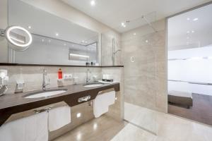 Koupelna v ubytování Hotel Garni Christine