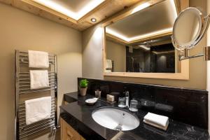 Koupelna v ubytování Hotel Seehof Davos