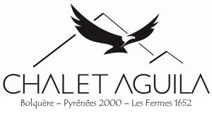 un logotipo para un evento de la iglesia con un pájaro en Chalet Aguila - Jacuzzi et sauna panoramique - Construit en 2023, en Bolquere Pyrenees 2000