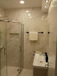 Koupelna v ubytování Apartman Katica