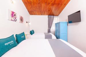 Μια τηλεόραση ή/και κέντρο ψυχαγωγίας στο Ayenda Casa La Castellana