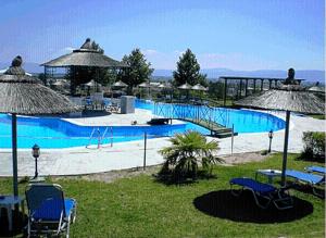 Der Swimmingpool an oder in der Nähe von Alexander Hotel