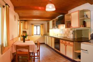 A kitchen or kitchenette at Apartments Grafhube, Afritz-Verditz