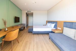 Postel nebo postele na pokoji v ubytování AMR Hotel - Durres