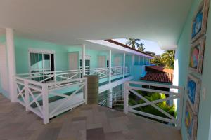 a view from the balcony of a house at Baía Branca Beach Resort in Tamandaré