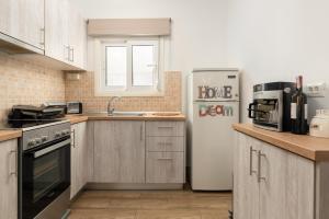 A kitchen or kitchenette at Theros Luxury Apartment