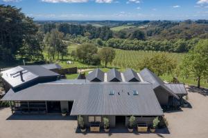 an aerial view of a house with a roof at Cassis Red Hill in Red Hill