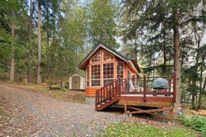 Zahrada ubytování Racoon Retreat