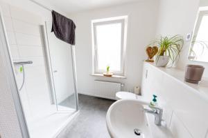 Ένα μπάνιο στο Ferienwohnung Martin 3 und 4 +7 φωτογραφίες