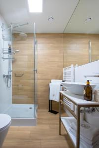 Kúpeľňa v ubytovaní Hotel i Restauracja na Skarpie